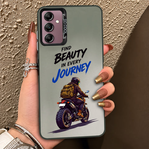Samsung Galaxy A14 5G Cover - Beyond The Asphalt Series - Lightweight Frosted Pearl Finish Anti-Fingerprint Shockproof Soft Borders Case