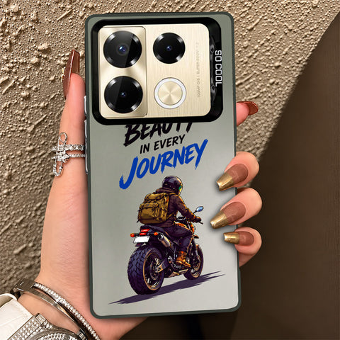 Infinix Note 40 Pro Plus Cover - Beyond The Asphalt Series - Lightweight Frosted Pearl Finish Anti-Fingerprint Shockproof Soft Borders Case