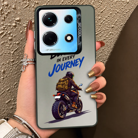 Infinix Note 30 Cover - Beyond The Asphalt Series - Lightweight Frosted Pearl Finish Anti-Fingerprint Shockproof Soft Borders Case