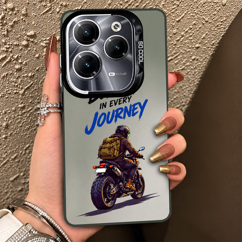 Infinix Hot 40 Pro Cover - Beyond The Asphalt Series - Lightweight Frosted Pearl Finish Anti-Fingerprint Shockproof Soft Borders Case