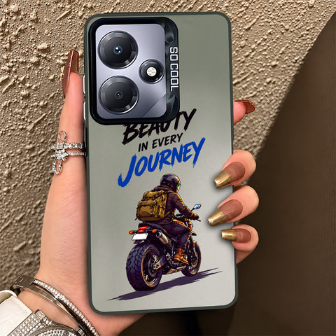 Infinix Hot 30 Play Cover - Beyond The Asphalt Series - Lightweight Frosted Pearl Finish Anti-Fingerprint Shockproof Soft Borders Case