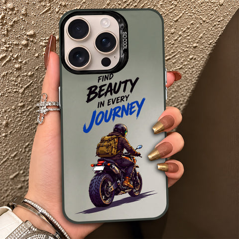 iPhone 16 Pro Max Cover - Beyond The Asphalt Series - Lightweight Frosted Pearl Finish Anti-Fingerprint Shockproof Soft Borders Case