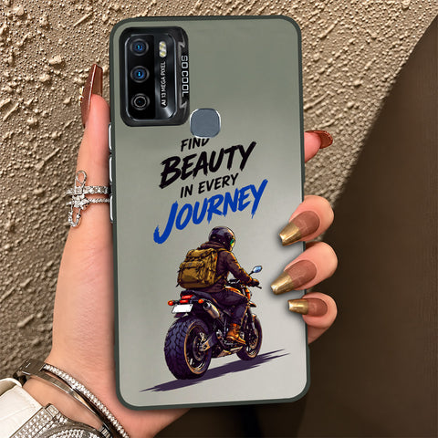 Infinix Hot 9 Play Cover - Beyond The Asphalt Series - Lightweight Frosted Pearl Finish Anti-Fingerprint Shockproof Soft Borders Case