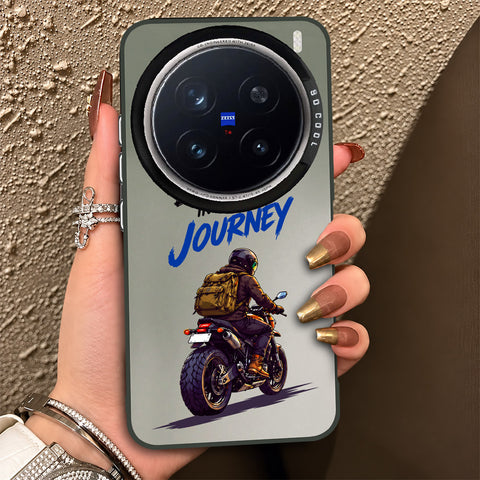 Vivo X200 Pro Cover - Beyond The Asphalt Series - Lightweight Frosted Pearl Finish Anti-Fingerprint Shockproof Soft Borders Case