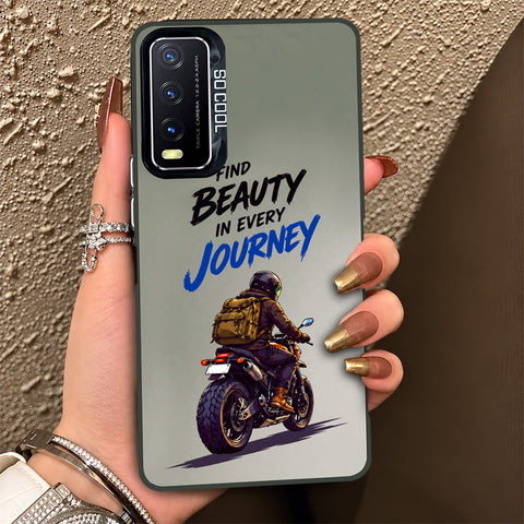 Vivo Y20T Cover - Beyond The Asphalt Series - Lightweight Frosted Pearl Finish Anti-Fingerprint Shockproof Soft Borders Case