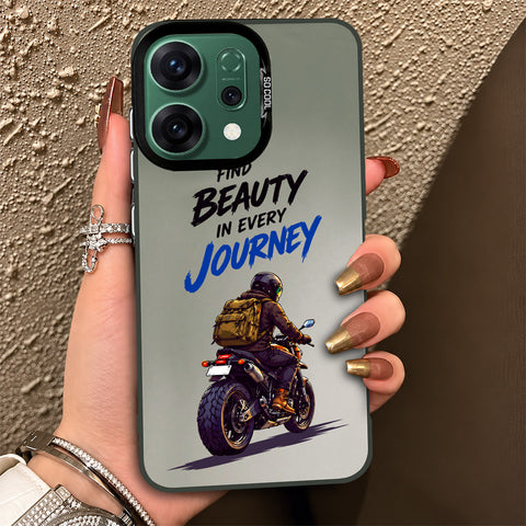 Oppo Reno 14 Cover - Beyond The Asphalt Series - Lightweight Frosted Pearl Finish Anti-Fingerprint Shockproof Soft Borders Case