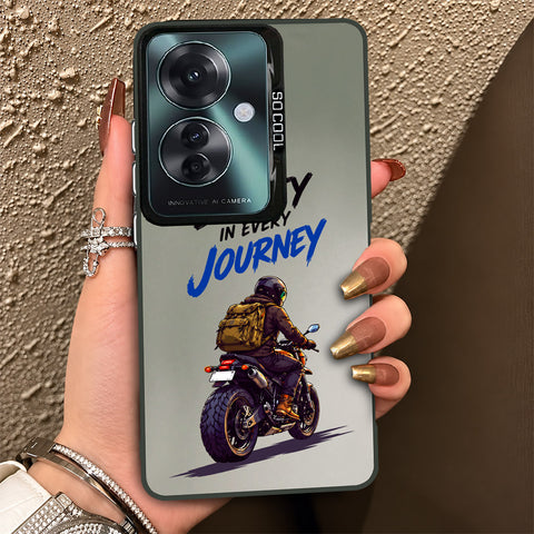 Oppo Reno 11F 5G Cover - Beyond The Asphalt Series - Lightweight Frosted Pearl Finish Anti-Fingerprint Shockproof Soft Borders Case