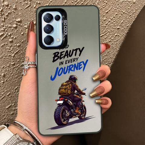 Oppo Reno 5 4G Cover - Beyond The Asphalt Series - Lightweight Frosted Pearl Finish Anti-Fingerprint Shockproof Soft Borders Case