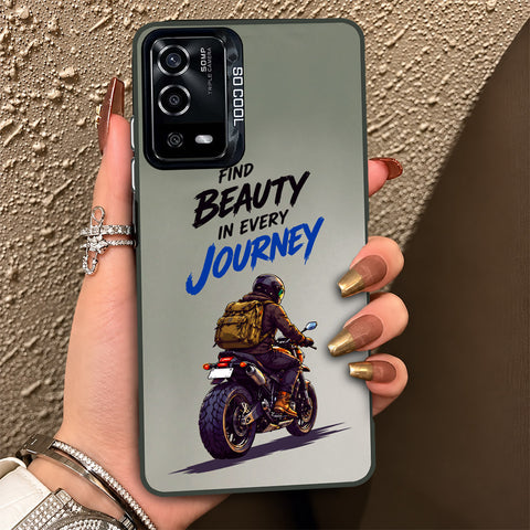 Oppo A55 5G Cover - Beyond The Asphalt Series - Lightweight Frosted Pearl Finish Anti-Fingerprint Shockproof Soft Borders Case