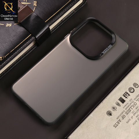 Infinix Smart 8 Plus Cover - Gray - New Luxury Matte Metallic Bumper Case With Soft Borderes Protection