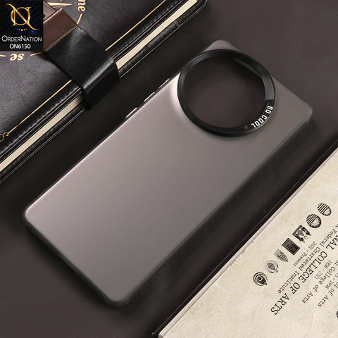 Vivo V30e Cover - Gray - New Luxury Matte Metallic Bumper Case With Soft Borderes Protection
