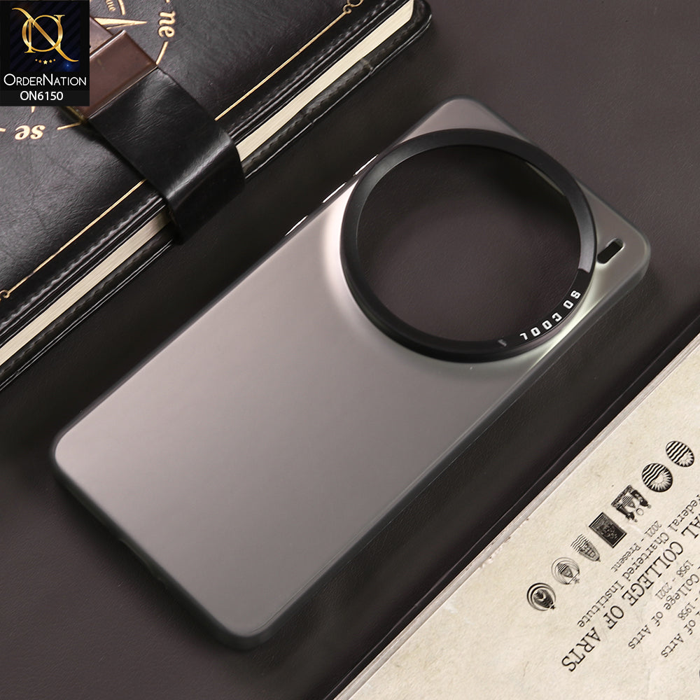 Vivo X300 Pro Cover - Gray - New Luxury Matte Metallic Bumper Case With Soft Borderes Protection