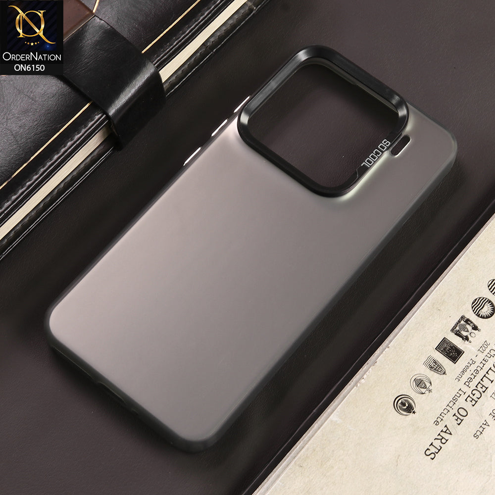Xiaomi 15 Cover - Gray - New Luxury Matte Metallic Bumper Case With Soft Borderes Protection