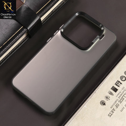 Xiaomi 15 Cover - Gray - New Luxury Matte Metallic Bumper Case With Soft Borderes Protection