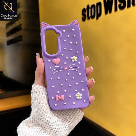 Infinix Hot 70 Cover - Purple - Premium 3D Soft Silicone Phone Case with Raised Camera Protection & Shockproof Design