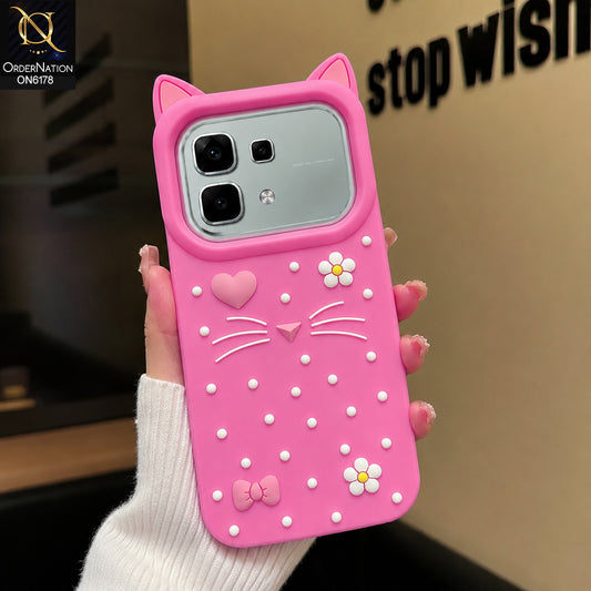 Infinix Note 60 Pro Cover - Pink - Premium 3D Soft Silicone Phone Case with Raised Camera Protection & Shockproof Design