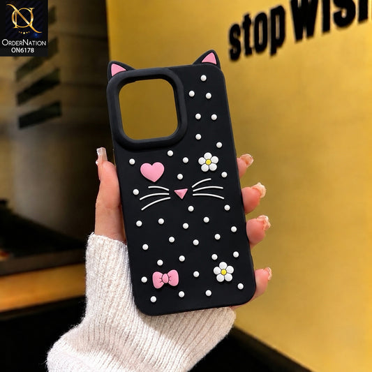 Oppo A6 4G Cover - Black - Premium 3D Soft Silicone Phone Case with Raised Camera Protection & Shockproof Design