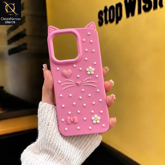 Oppo K14x Cover - Pink - Premium 3D Soft Silicone Phone Case with Raised Camera Protection & Shockproof Design