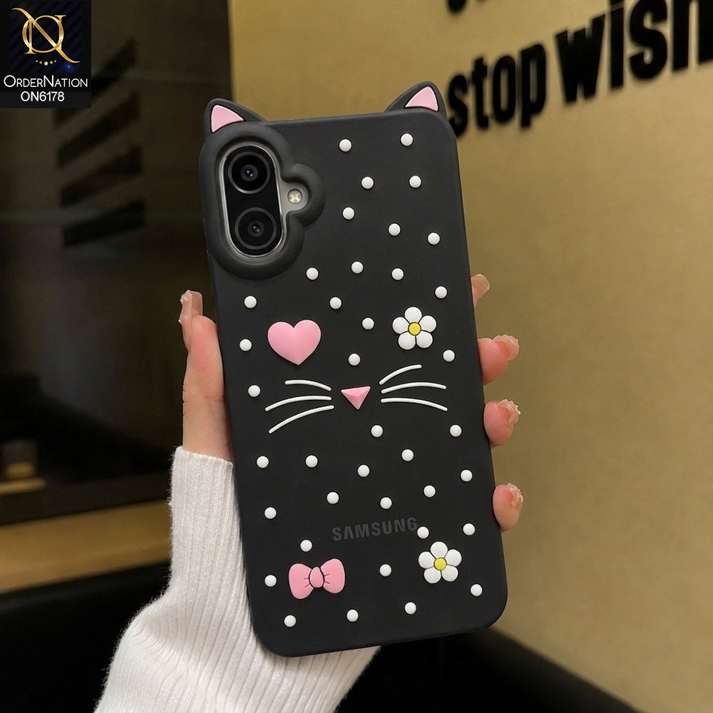 Samsung Galaxy A07 4G Cover - Black - Premium 3D Soft Silicone Phone Case with Raised Camera Protection & Shockproof Design