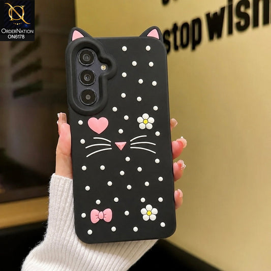 Samsung Galaxy M17 Cover - Black - Premium 3D Soft Silicone Phone Case with Raised Camera Protection & Shockproof Design