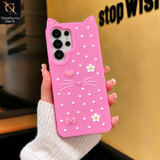 Samsung Galaxy S26 Ultra Cover - Pink - Premium 3D Soft Silicone Phone Case with Raised Camera Protection & Shockproof Design