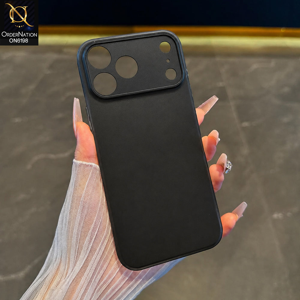 iPhone 17 Pro Max Cover - Black - Frosted Protective Phone Case with Precision Camera Cutouts