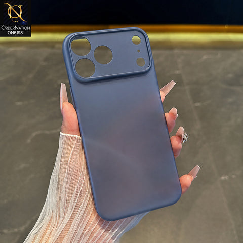 iPhone 17 Pro Max Cover - Blue - Frosted Protective Phone Case with Precision Camera Cutouts