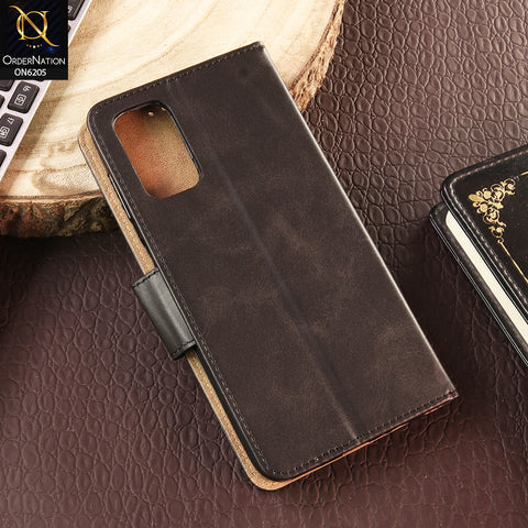 Samsung Galaxy A13 Cover - Black - Luxury Premium Leather Megantic Flip Book Covers With Card Holding Option