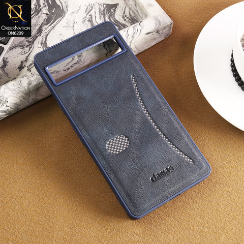 Google Pixel 8a Cover - Blue - New Elegant Wave Design Protective Phone Cover
