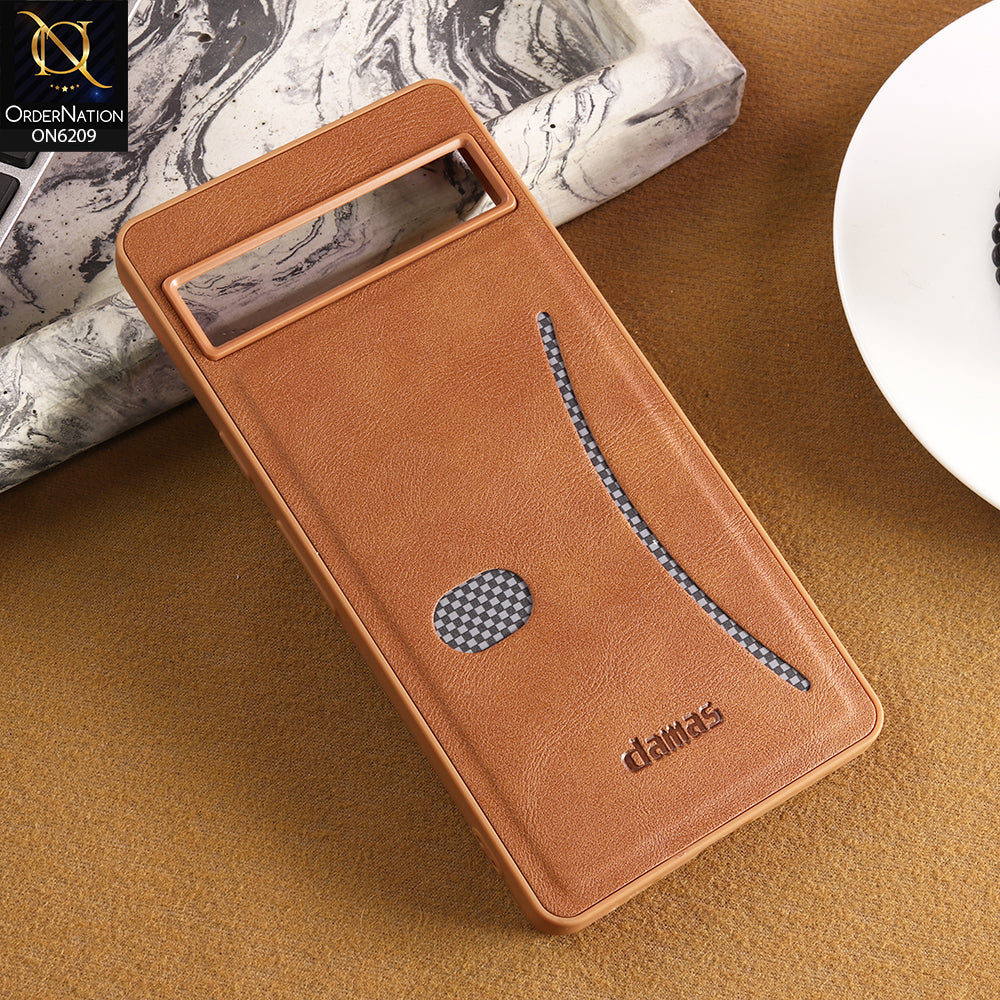 Google Pixel 8a Cover - Brown - New Elegant Wave Design Protective Phone Cover
