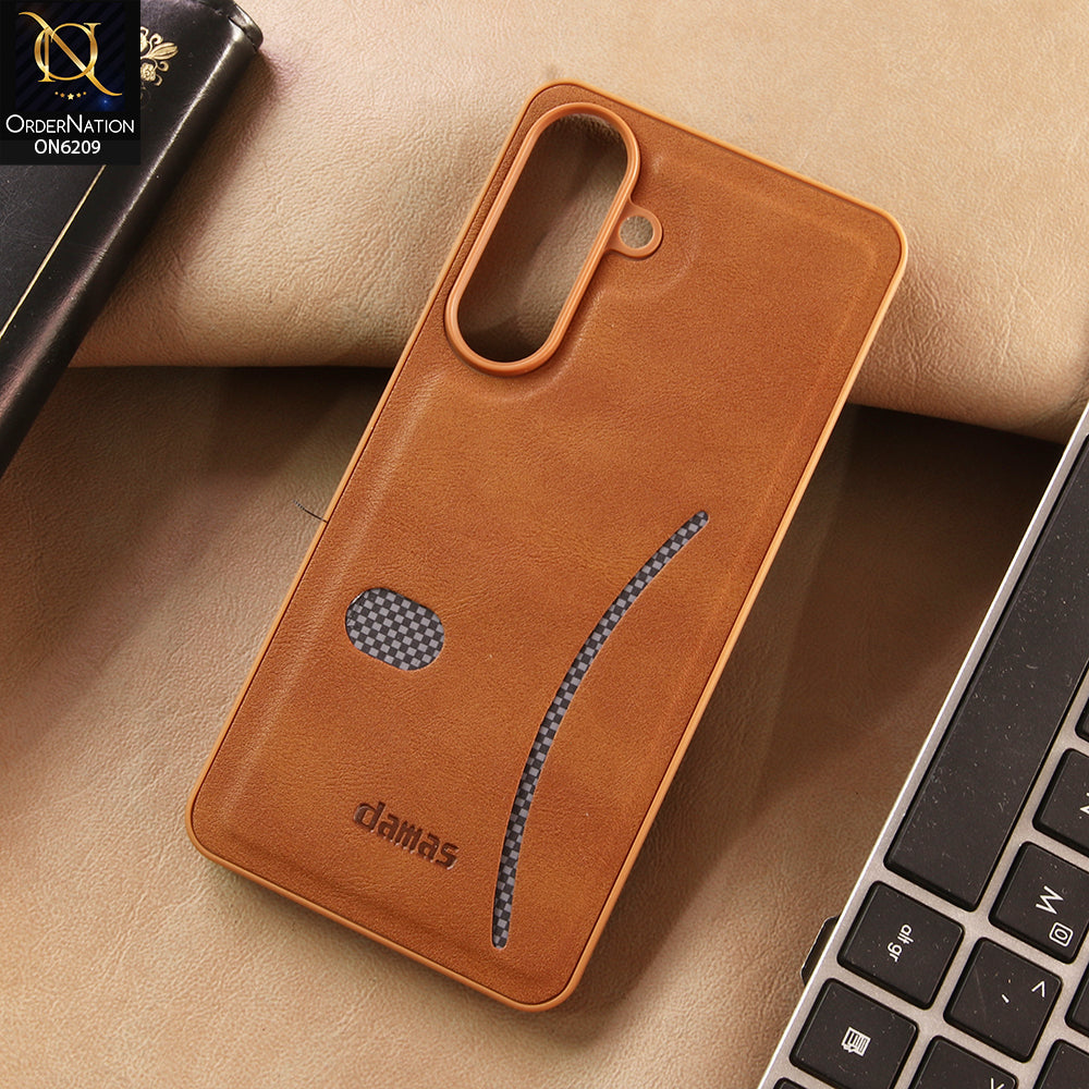 Samsung Galaxy S26 Cover - Brown - New Elegant Wave Design Protective Phone Cover