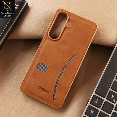 Samsung Galaxy S26 Plus Cover - Brown - New Elegant Wave Design Protective Phone Cover