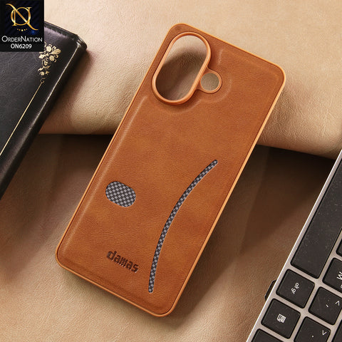 Vivo V60 Lite 4G Cover - Brown - New Elegant Wave Design Protective Phone Cover