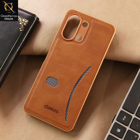 Vivo Y05 Cover - Brown - New Elegant Wave Design Protective Phone Cover