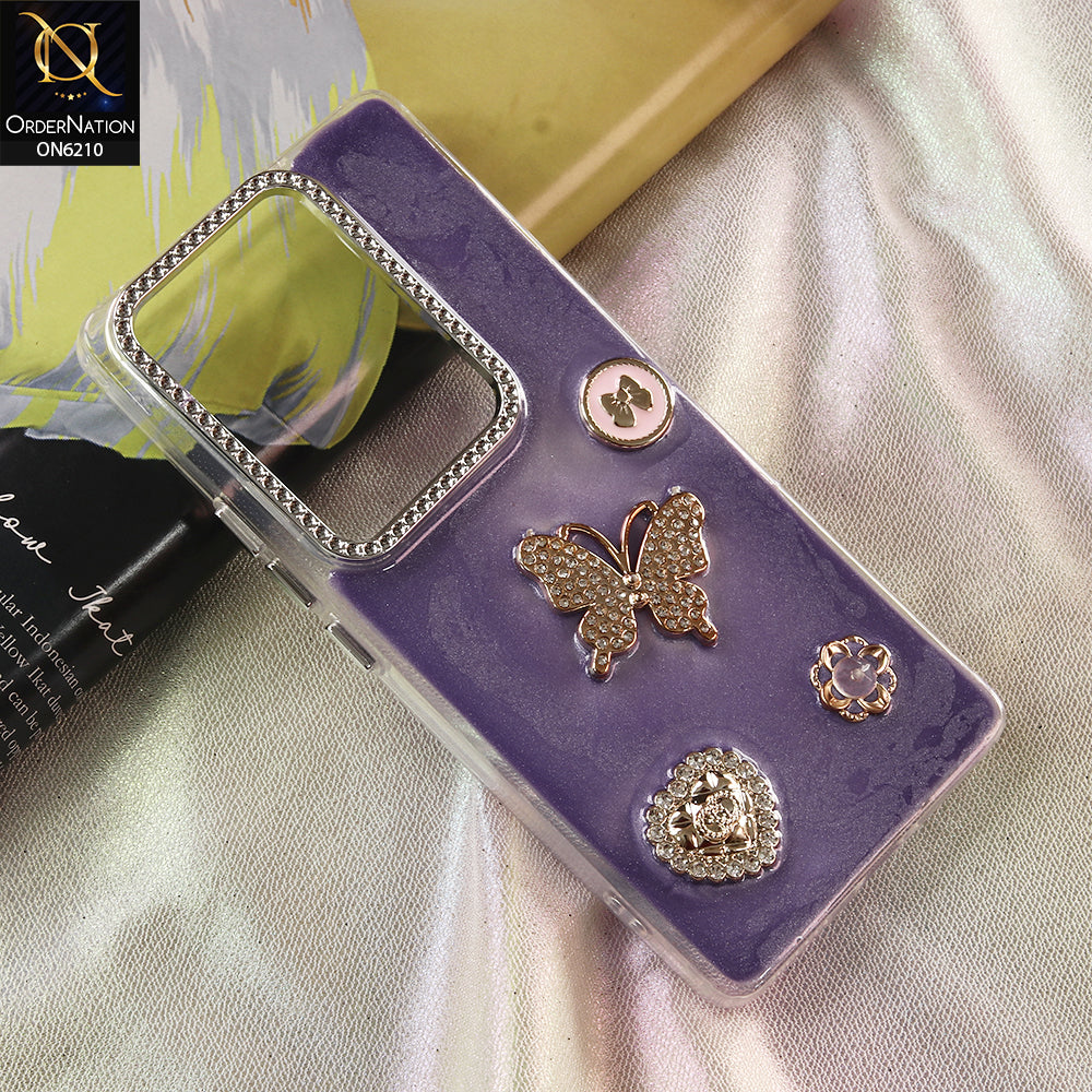 Infinix Note 50 4G Cover - Purple - Luxury Rhinestone Phone Case –  Glitter Crystal Embellished Protective Cover