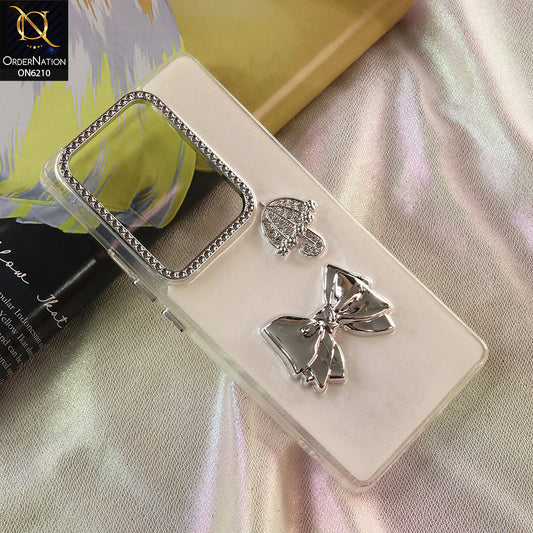 Infinix Note 50 Pro 4G Cover - White - Luxury Rhinestone Phone Case –  Glitter Crystal Embellished Protective Cover
