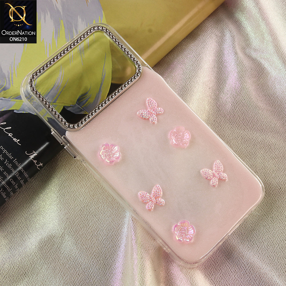 Infinix Note 60 Cover - Pink - Luxury Rhinestone Phone Case –  Glitter Crystal Embellished Protective Cover