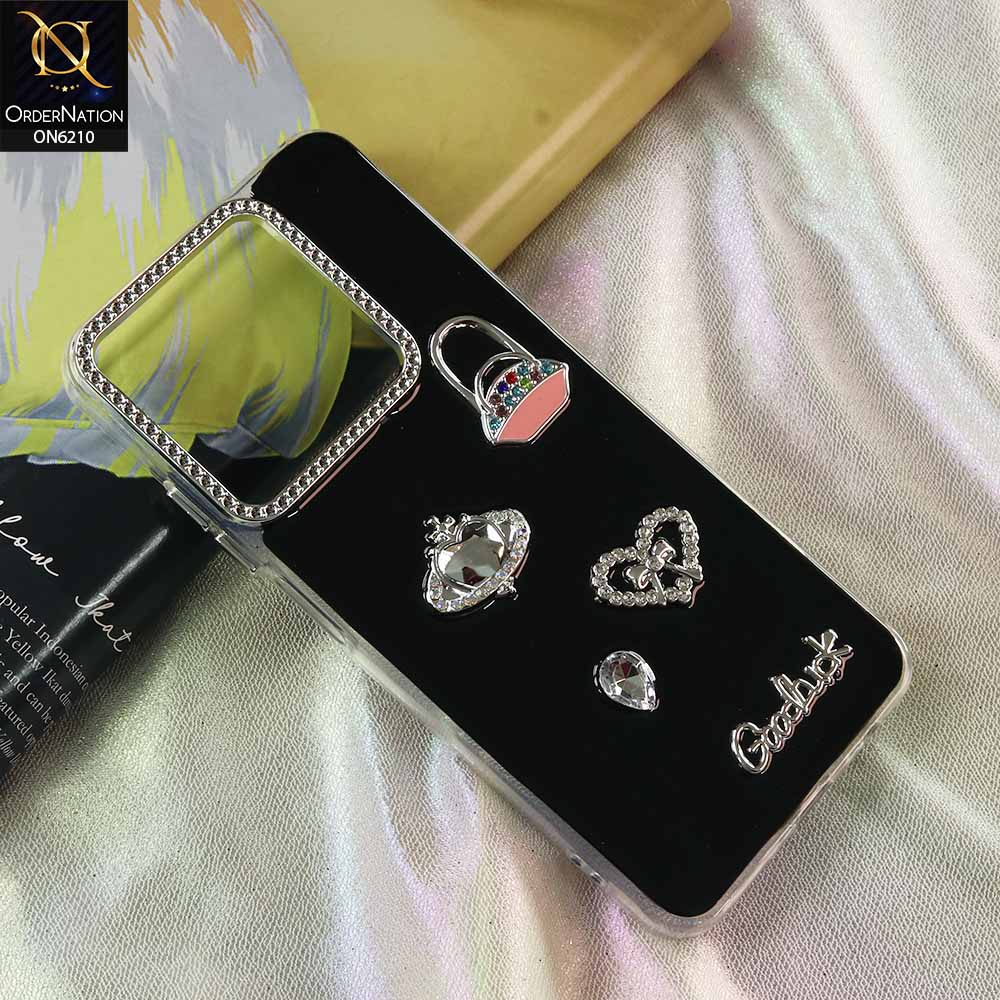 Realme C61 Cover - Black - Luxury Rhinestone Phone Case –  Glitter Crystal Embellished Protective Cover