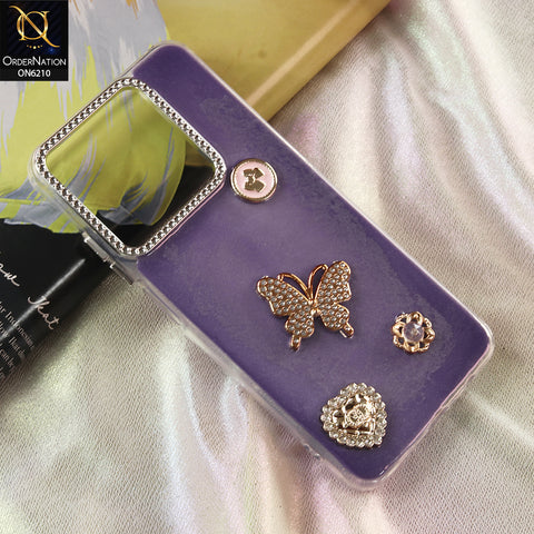 Realme C61 Cover - Purple - Luxury Rhinestone Phone Case –  Glitter Crystal Embellished Protective Cover