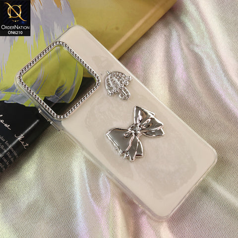 Realme C61 Cover - White - Luxury Rhinestone Phone Case –  Glitter Crystal Embellished Protective Cover