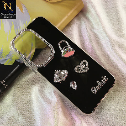 Realme C85 Cover - Black - Luxury Rhinestone Phone Case –  Glitter Crystal Embellished Protective Cover