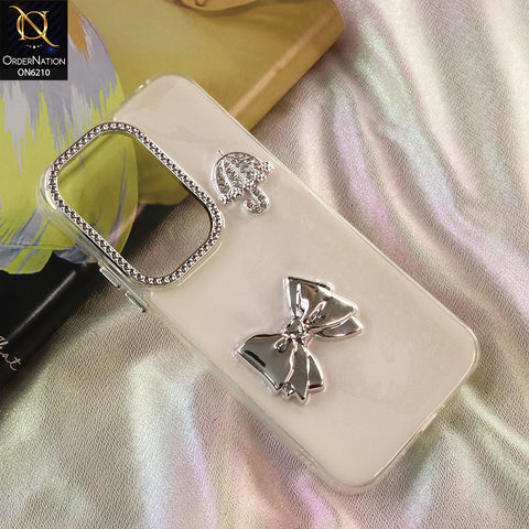 Realme C85 Cover - White - Luxury Rhinestone Phone Case –  Glitter Crystal Embellished Protective Cover