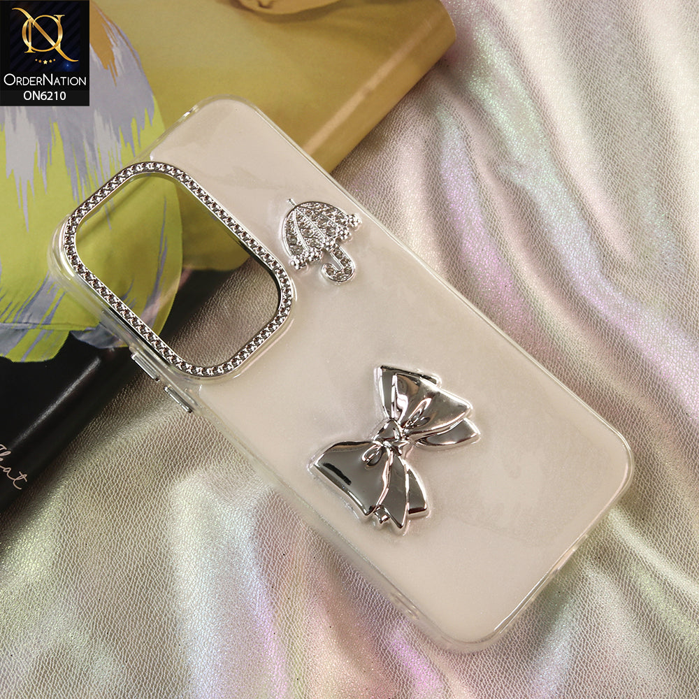 Realme C85 Pro Cover - White - Luxury Rhinestone Phone Case –  Glitter Crystal Embellished Protective Cover