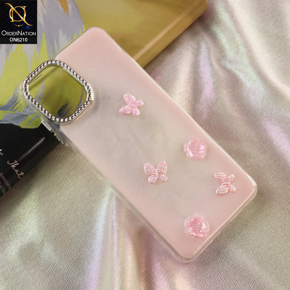 Samsung Galaxy A06 Cover - Pink - Luxury Rhinestone Phone Case –  Glitter Crystal Embellished Protective Cover