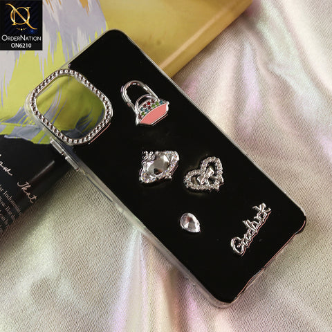 Samsung Galaxy M07 Cover - Black - Luxury Rhinestone Phone Case –  Glitter Crystal Embellished Protective Cover