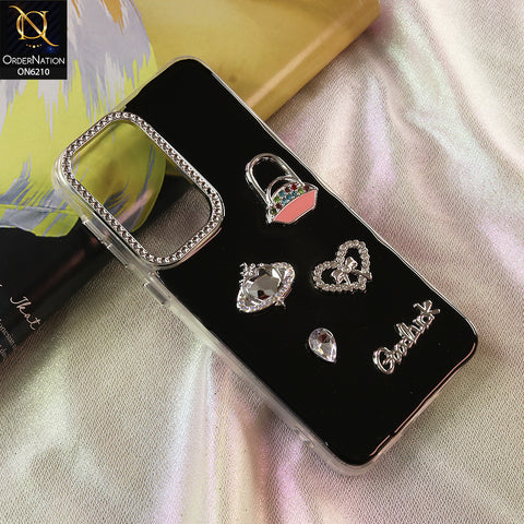Samsung Galaxy A57 Cover - Black - Luxury Rhinestone Phone Case –  Glitter Crystal Embellished Protective Cover