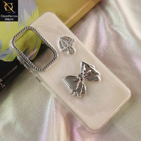 Samsung Galaxy A57 Cover - White - Luxury Rhinestone Phone Case –  Glitter Crystal Embellished Protective Cover
