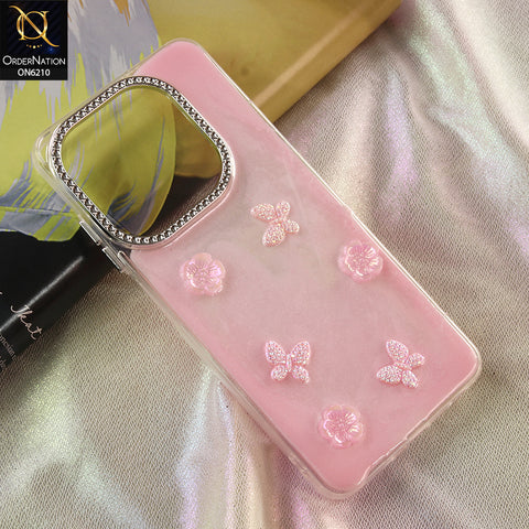 Itel P55 4G Cover - Pink - Luxury Rhinestone Phone Case –  Glitter Crystal Embellished Protective Cover