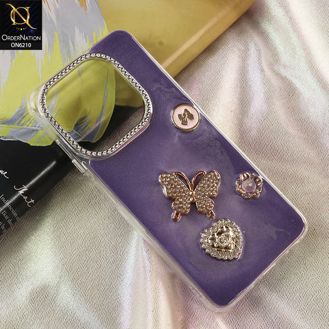 Tecno Pop 8 Cover - Purple - Luxury Rhinestone Phone Case –  Glitter Crystal Embellished Protective Cover