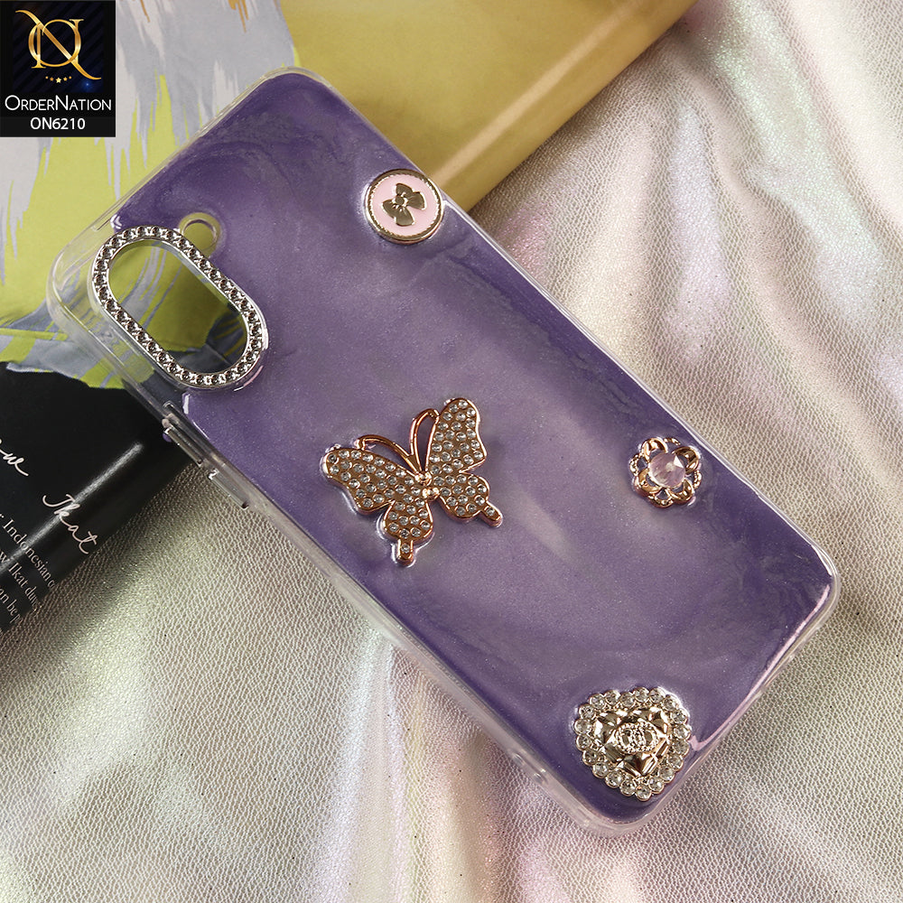 Tecno Spark Go 3 Cover - Purple - Luxury Rhinestone Phone Case –  Glitter Crystal Embellished Protective Cover
